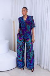 Judy Wavy Print Set (Blue)